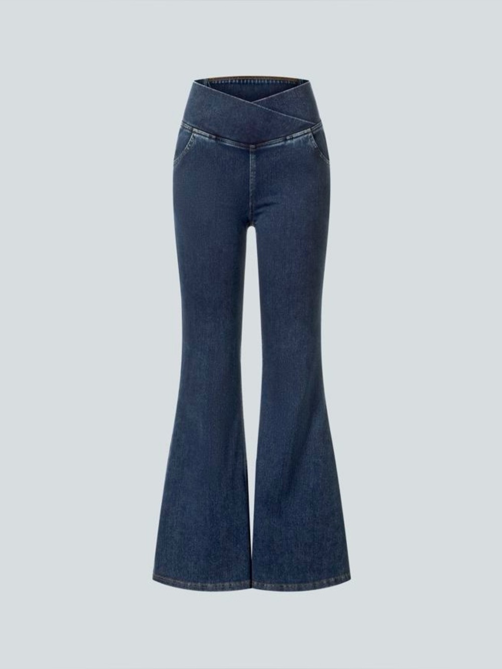 Halara Flex High Waisted Crossover Wide Leg Jean - Picture 5 of 16